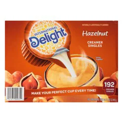International Delight Coffee Creamer Singles, Hazelnut, 192 Count