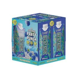 BeatBox Blue Razzberry Wine Cocktail, 4 Pack, 500 ml Each