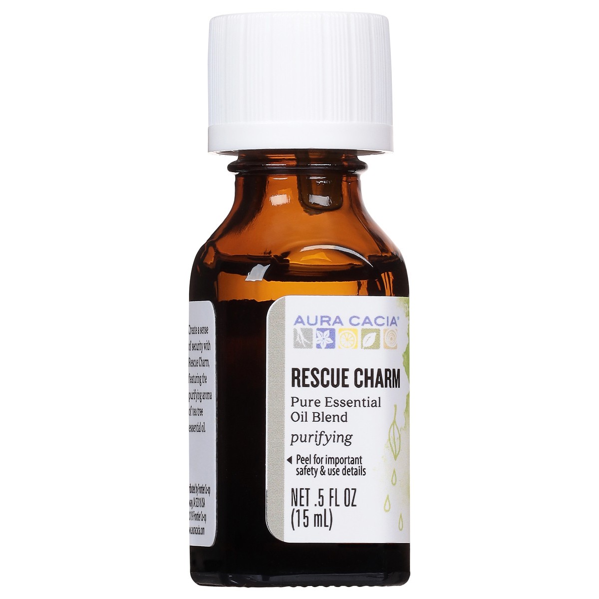 slide 2 of 9, Aura Cacia Purifying Rescue Charm Pure Essential Oil Blend 0.5 fl oz, 0.5 fl oz