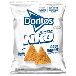 Doritos Tortilla Chips Cool Ranch Flavored, 2 5/8 oz