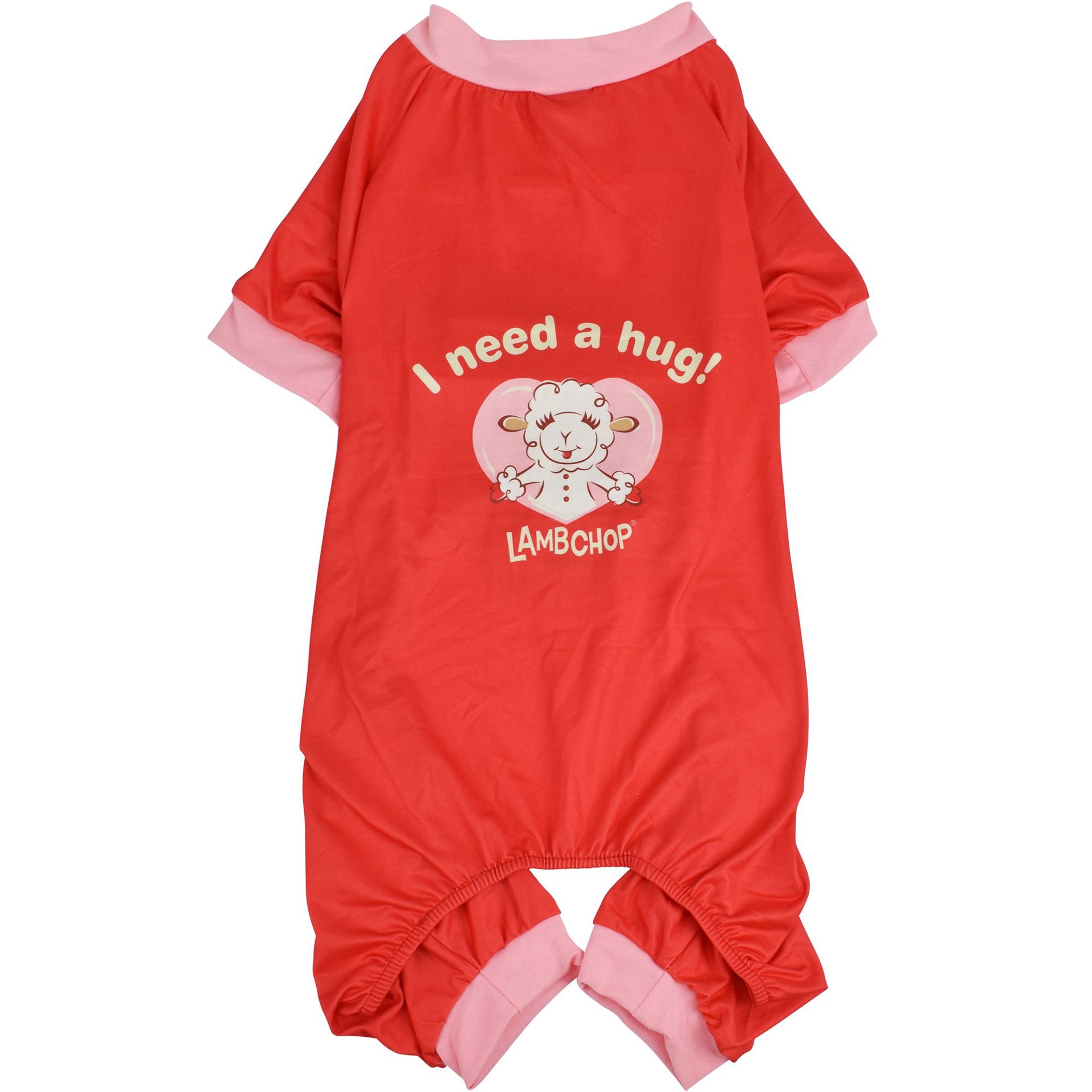 slide 1 of 1, Multipet Lamb Chop Red Pet Pajamas, MED