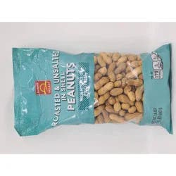 Sunny Select, Roasted In Shell Peanuts, Unsalted - 24 oz