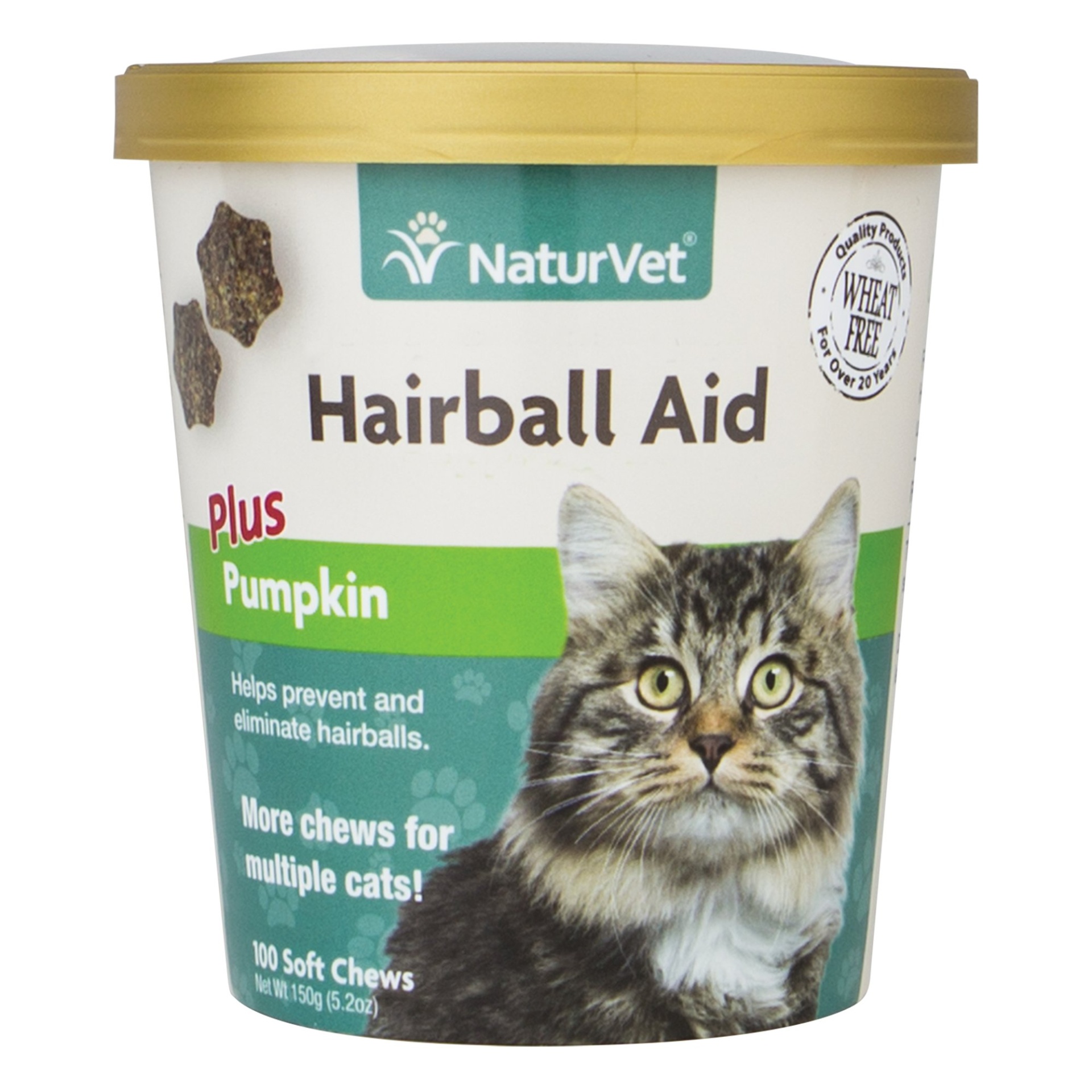 slide 1 of 1, NaturVet Cat Hairball Aid Supplement, 5.2 oz