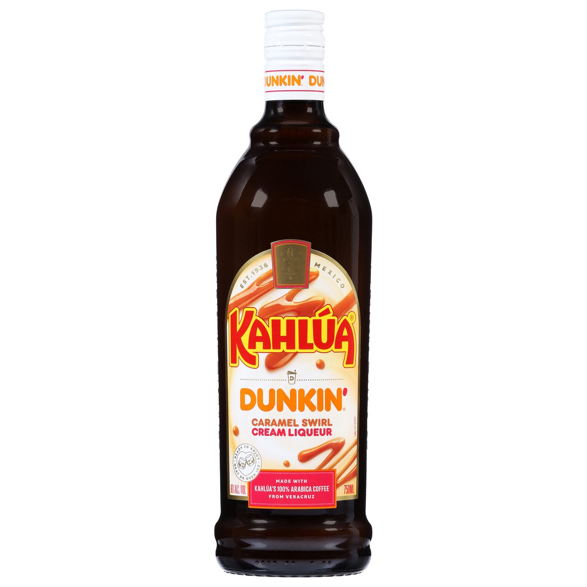 slide 1 of 13, Kahlua Dunkin Cream Caramel Swirl Liqueur 750 ml, 750 ml