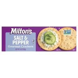 Milton's Gourmet Crackers - Salt & Pepper, 6.8 oz