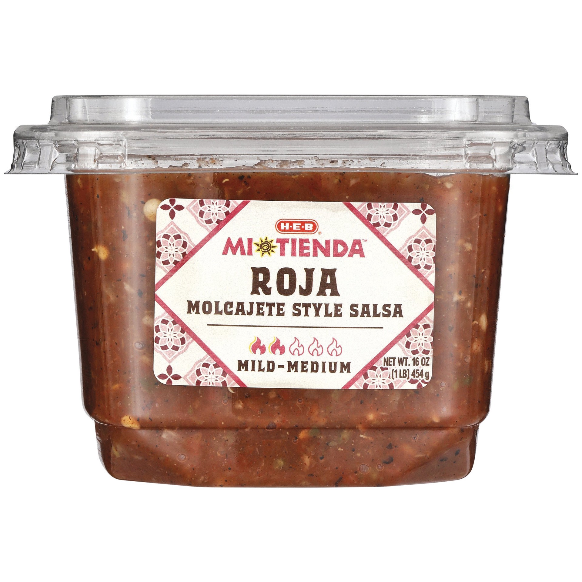 slide 1 of 1, H-B Mi Tienda Molcajete-Style Salsa Roja – Mild/Medium - 16 oz, 16 oz