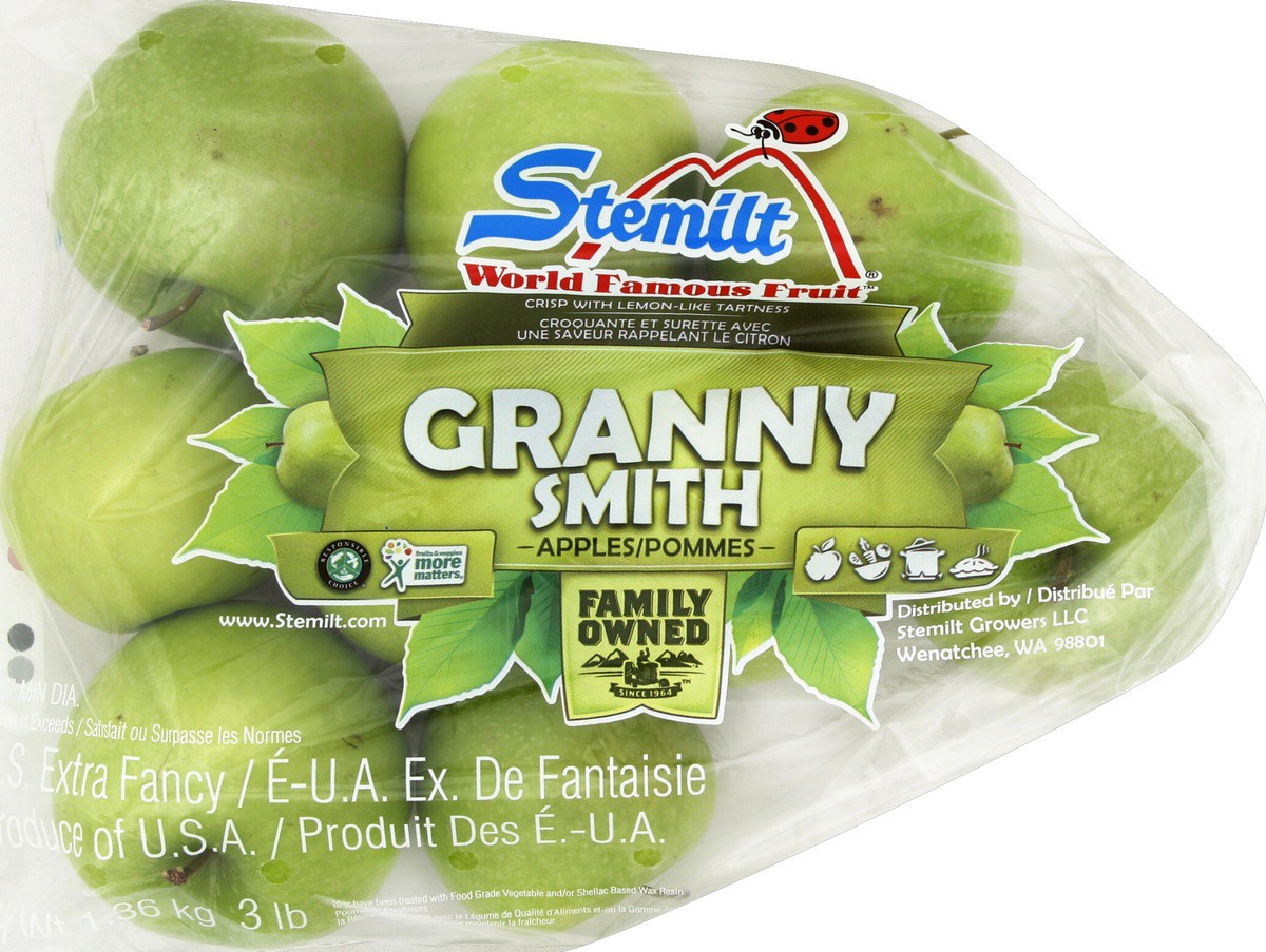 slide 2 of 5, Stemilt Apples Granny Smith, 3 lb
