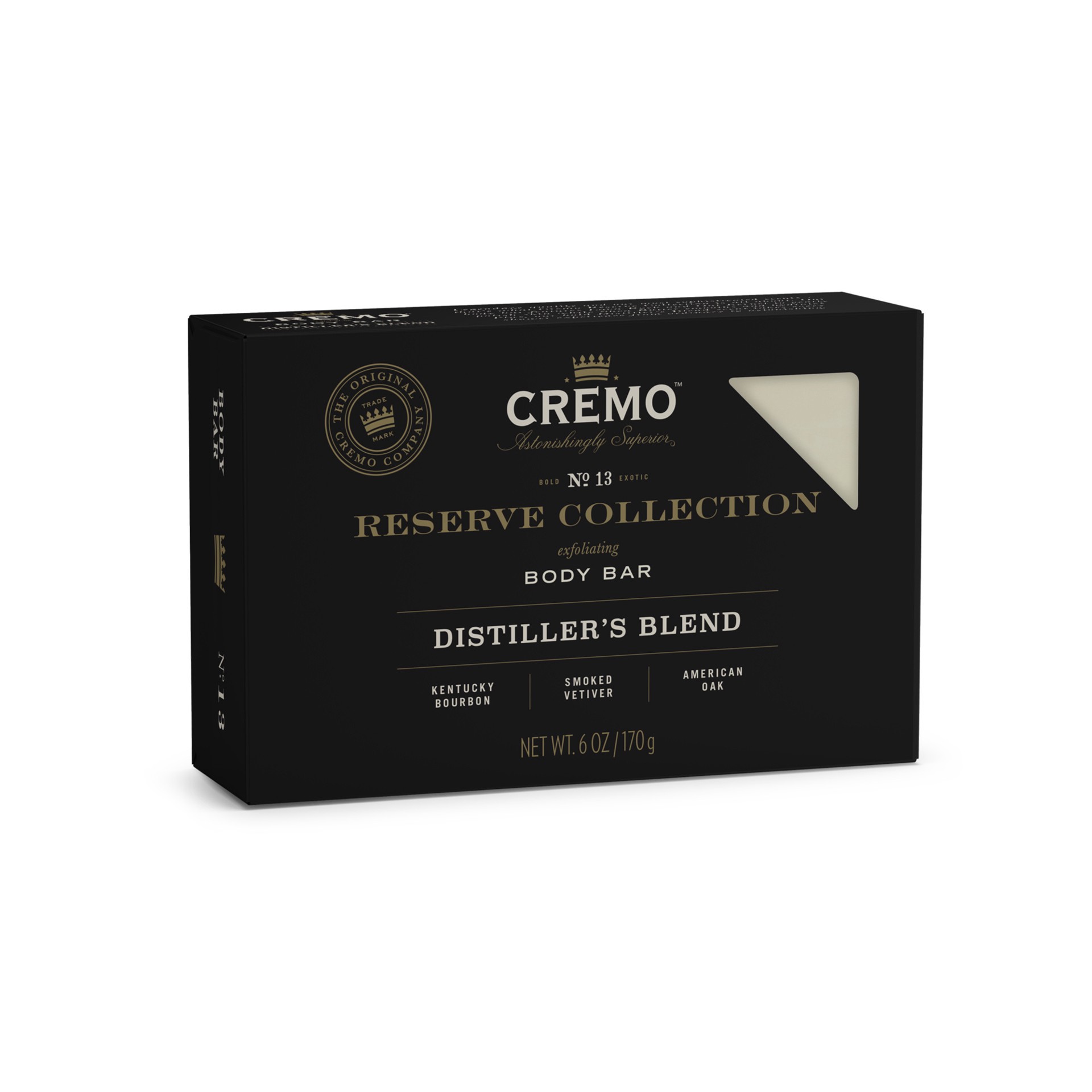 slide 2 of 9, Cremo Exfoliating No. 13 Reserve Blend Body Bar 6 oz, 6 oz