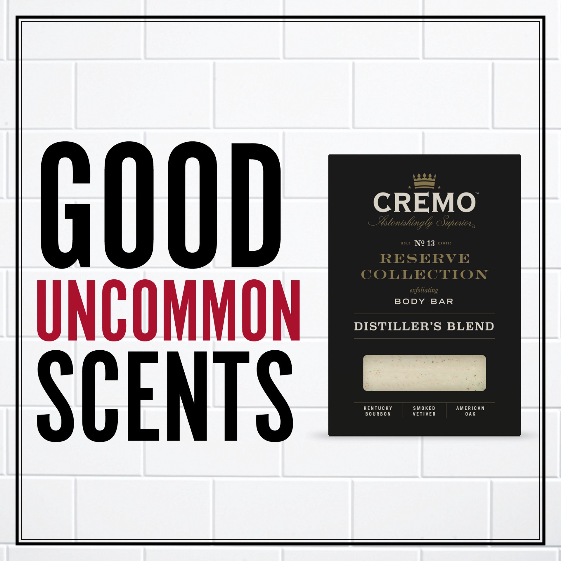 slide 7 of 9, Cremo Exfoliating No. 13 Reserve Blend Body Bar 6 oz, 6 oz