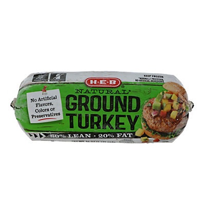 slide 1 of 1, H-E-B Ground Turkey, 1 lb