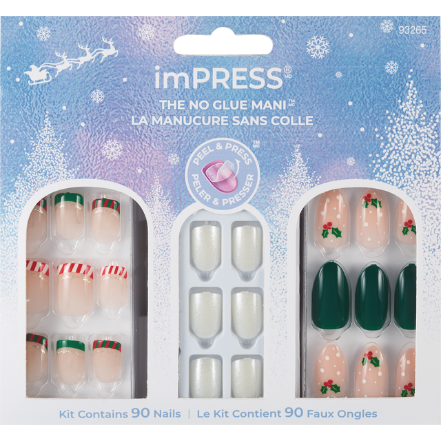 slide 1 of 1, KISS Ks Impress Nails Holiday Gift Set 04-3Pc, 1 ct