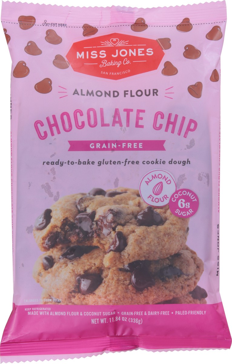 slide 5 of 13, Miss Jones Baking Co. Grain-Free Almond Flour Chocolate Chip Cookie Dough 11.84 oz, 11.84 oz
