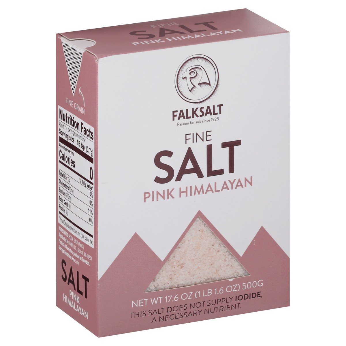 slide 3 of 9, Falksalt Fine Pink Himalayan Salt - 17.6 oz, 17.6 oz