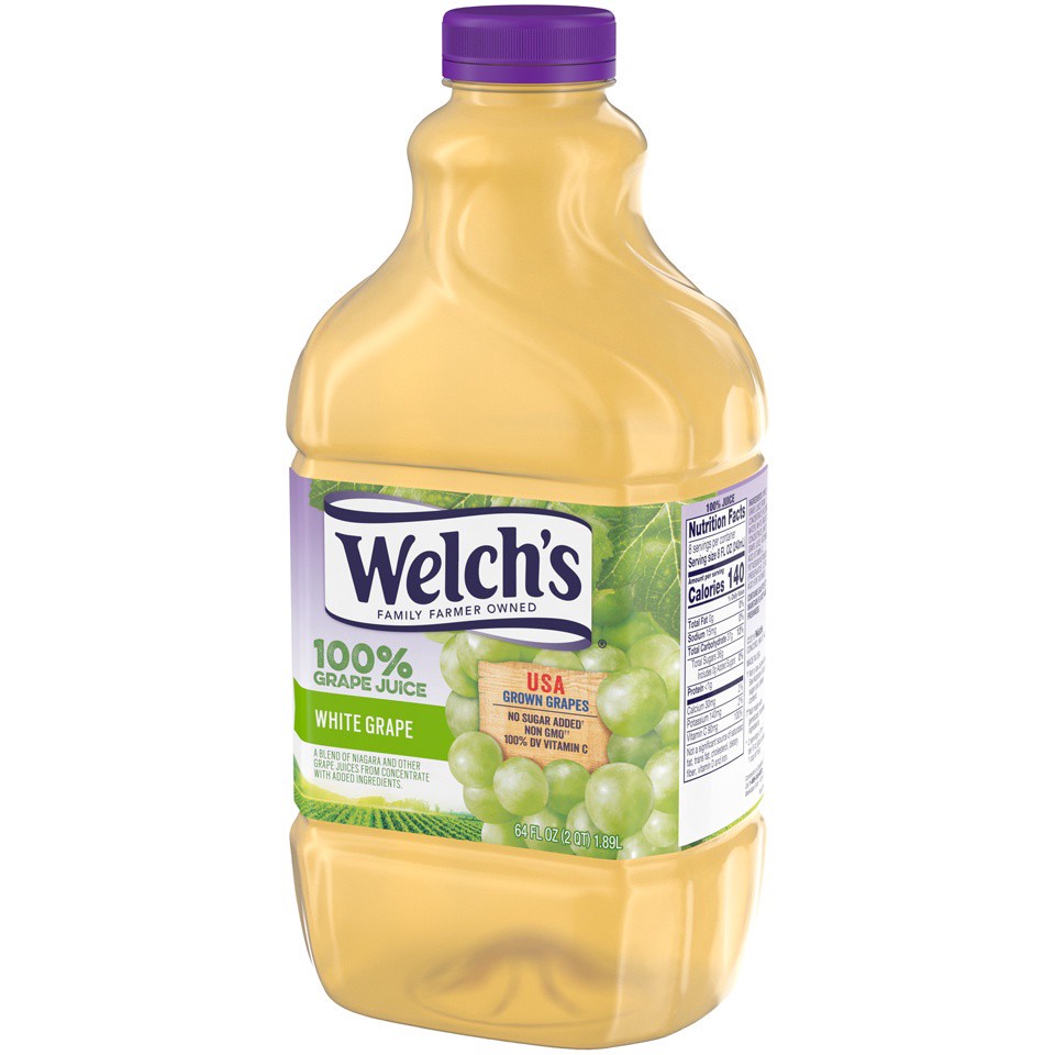 slide 4 of 5, Welch's 100% White Grape Juice - 64 fl oz, 64 fl oz