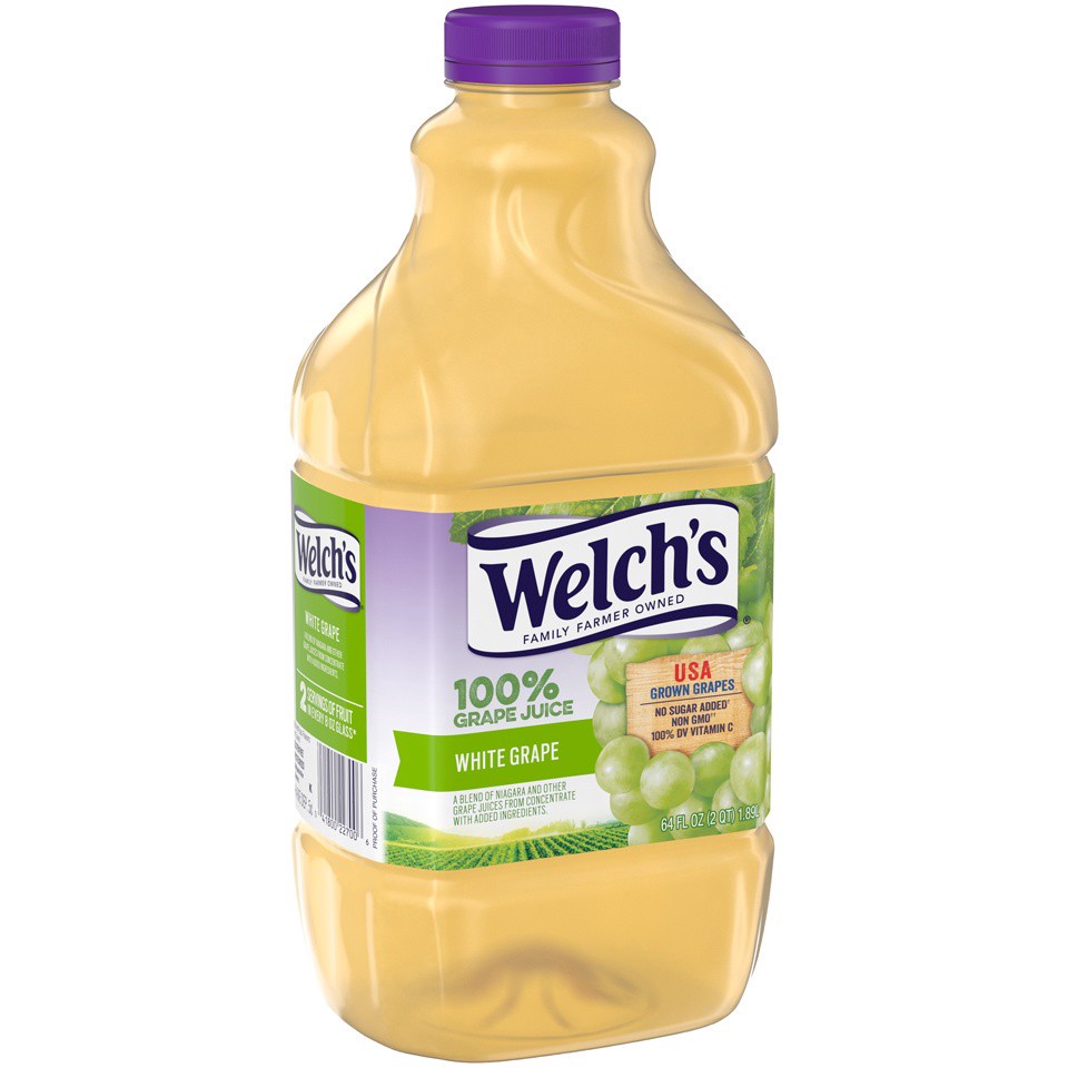 slide 3 of 5, Welch's 100% White Grape Juice - 64 fl oz, 64 fl oz