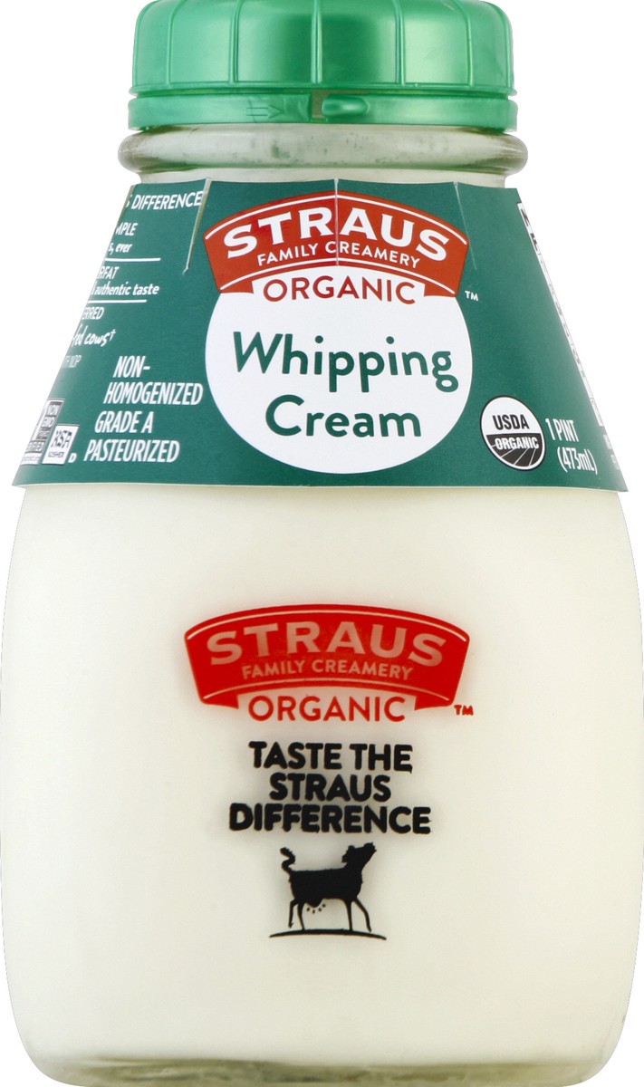 slide 2 of 2, Straus Family Creamery Whipping Cream 1 pt, 1 pint