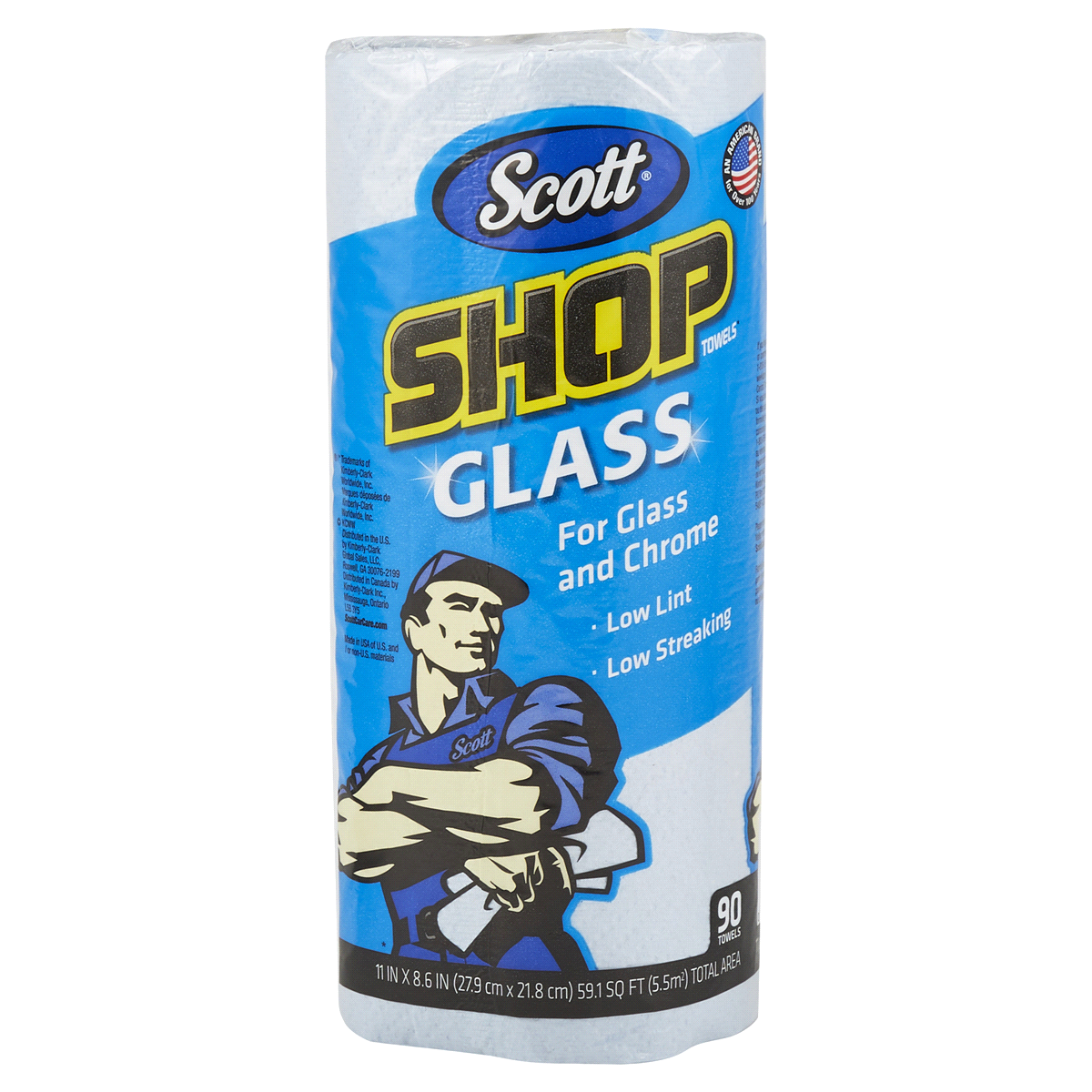 slide 1 of 1, Scott Glass Towels, 90 ct