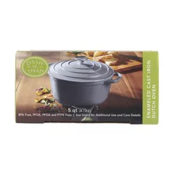 Dash of That Dutch Oven - Grey, 5 qt