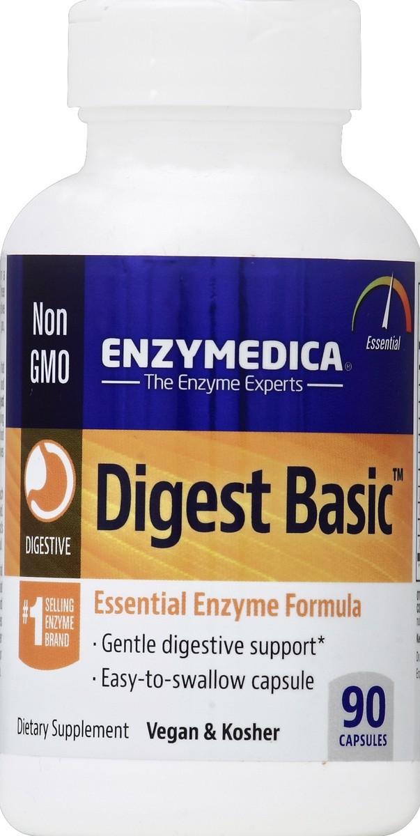 slide 2 of 2, Enzymedica Digest Basic Essential Enzyme Formula, 90 ct