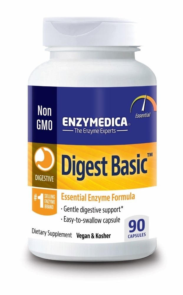 slide 1 of 2, Enzymedica Digest Basic Essential Enzyme Formula, 90 ct