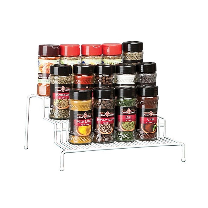 slide 1 of 1, SALT 3-Tier Spice Rack - White, 1 ct