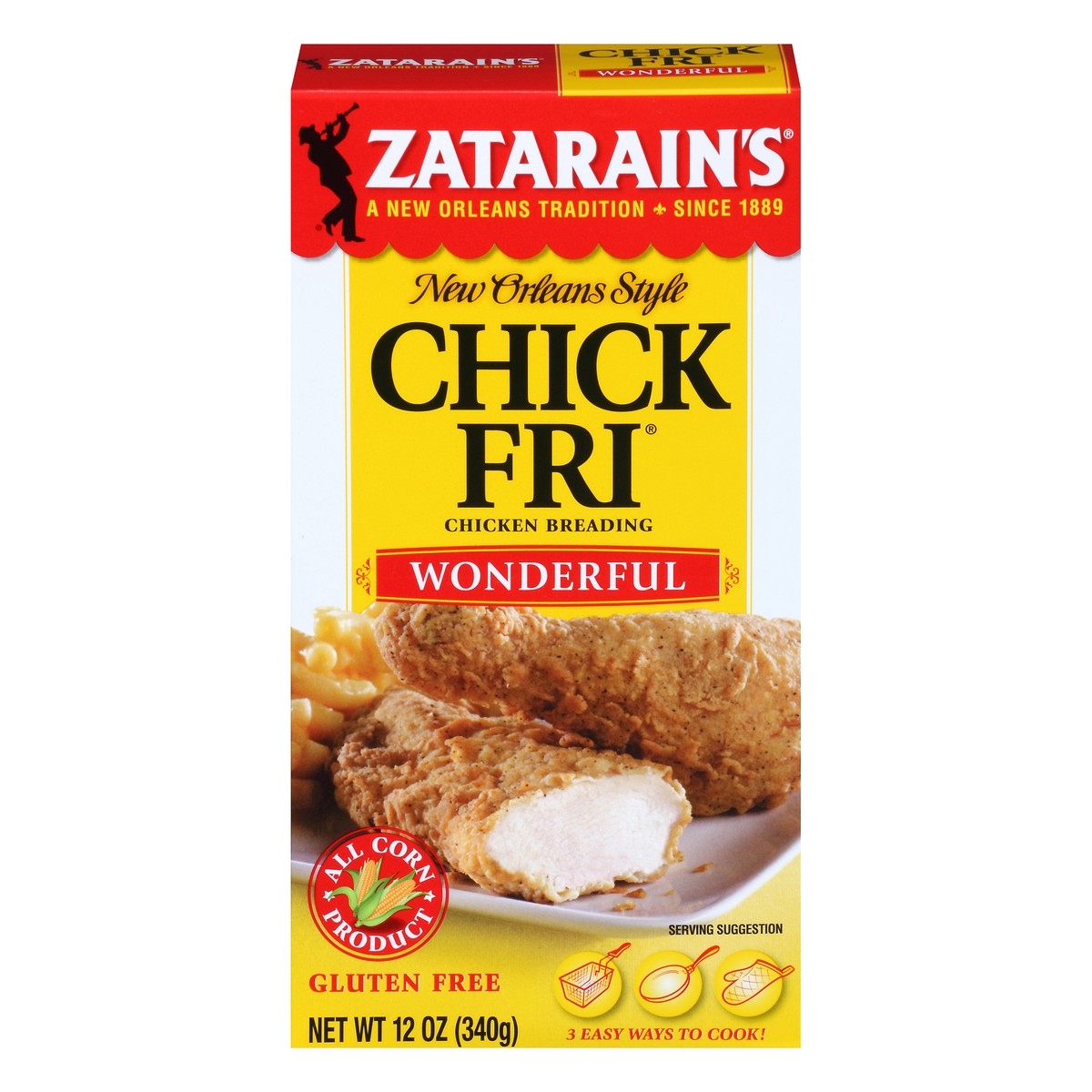 slide 1 of 10, Zatarain's Wonderful Chick Fri Mix, 12 oz
