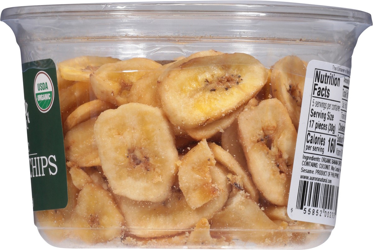 slide 4 of 14, Aurora Natural Organic Banana Chips 5.5 oz, 5.5 oz
