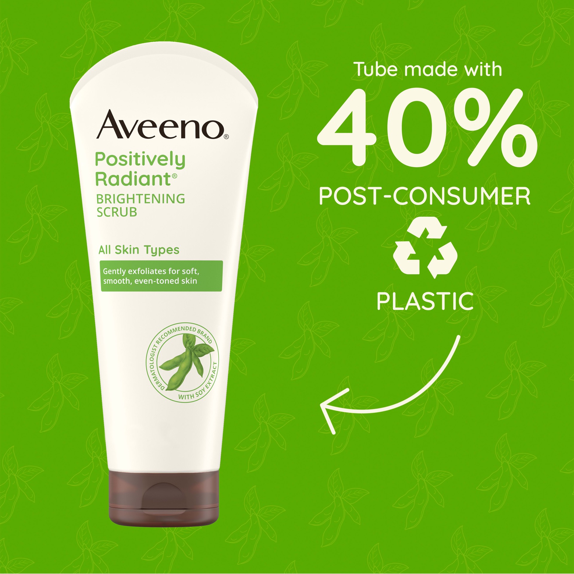 slide 8 of 10, Aveeno Positively Radiant Skin Brightening Daily Scrub, 7 oz