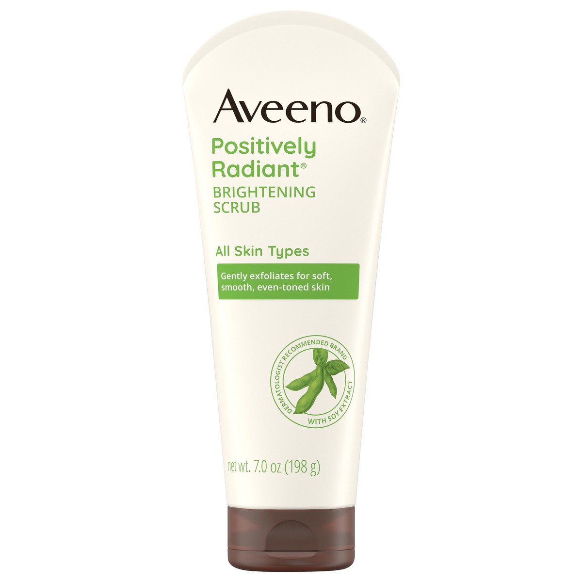 slide 1 of 10, Aveeno Positively Radiant Skin Brightening Daily Scrub, 7 oz