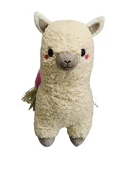 Holiday Home 11.5" Beige Llama Plush