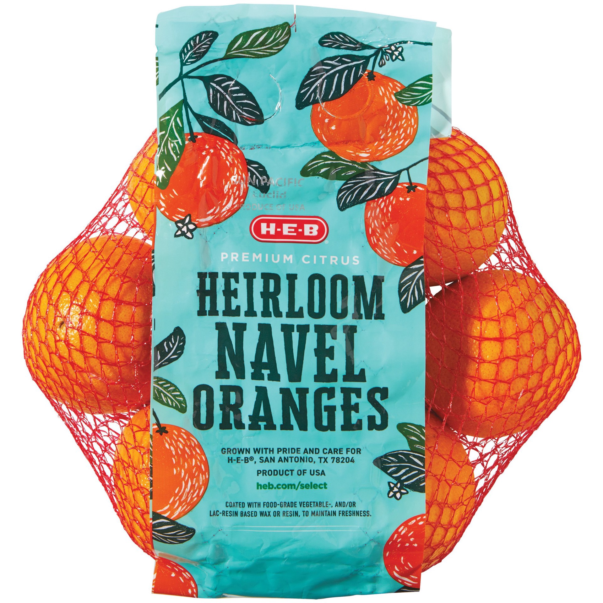 slide 1 of 1, H-E-B Fresh Heirloom Navel Oranges, 3 lb