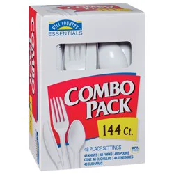 Hill Country Fare Everyday White Knives, Forks and Spoons Combo Pack