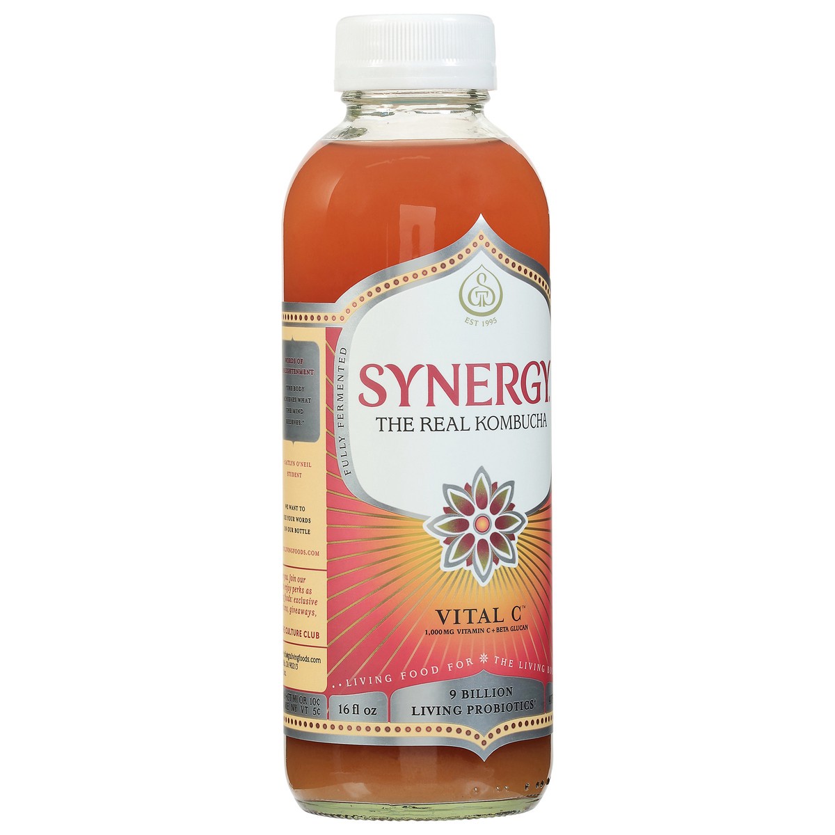 slide 3 of 4, Synergy The Real Kombucha Vital C, 16 fl oz