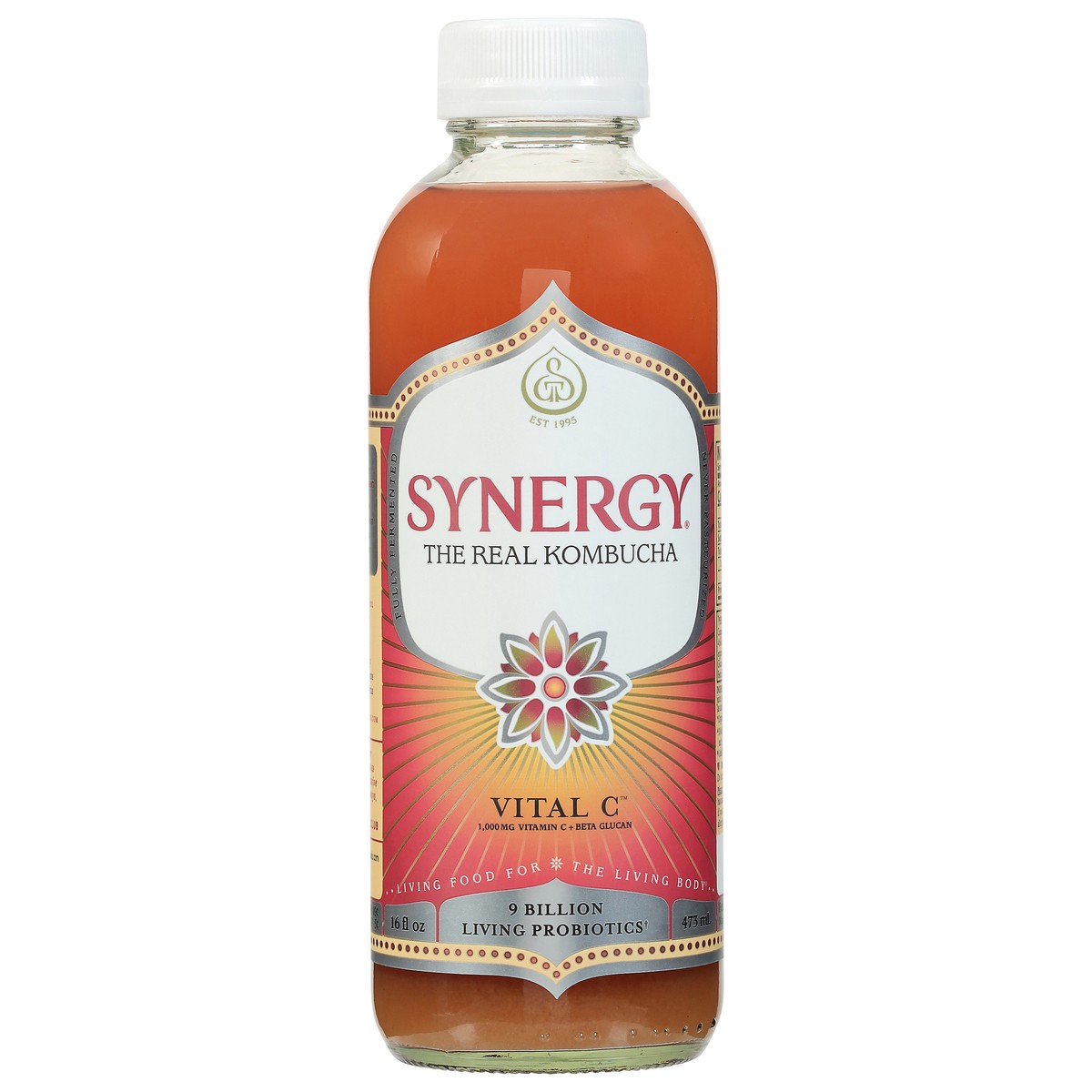slide 1 of 4, Synergy The Real Kombucha Vital C, 16 fl oz