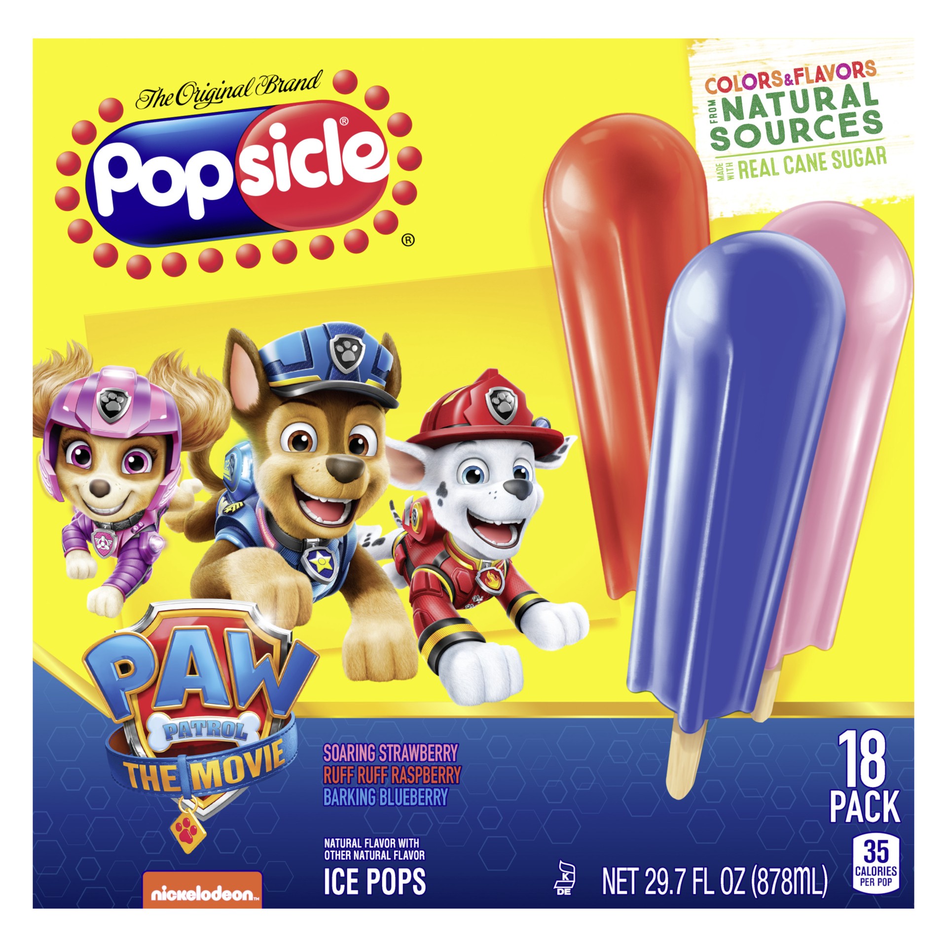 slide 1 of 9, Popsicle Ice Pops Paw Patrol, 18 ct, 18 ct