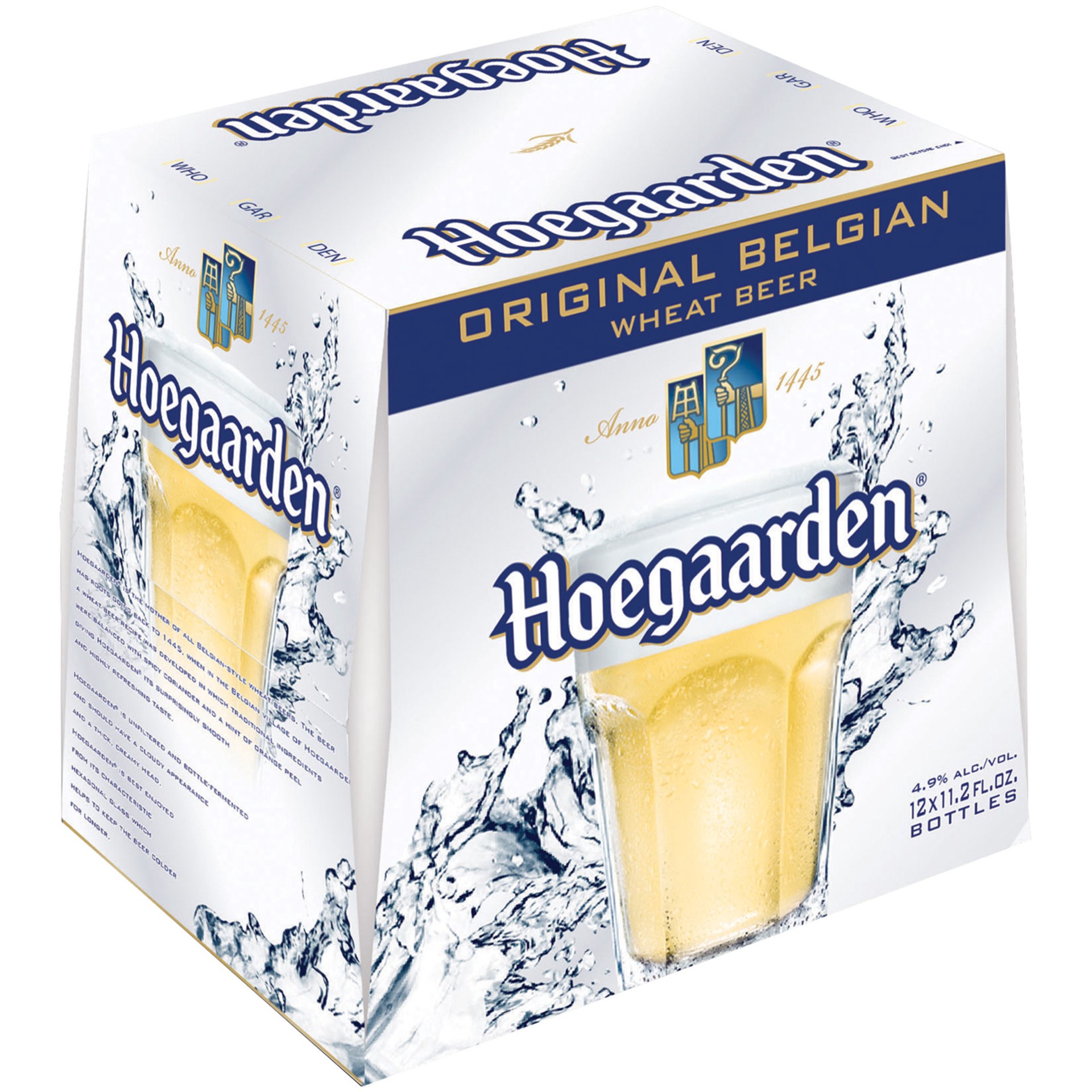 slide 1 of 3, Hoegaarden Wheat Beer, 12 Pack 11.2 fl. oz. Bottles, 12 ct