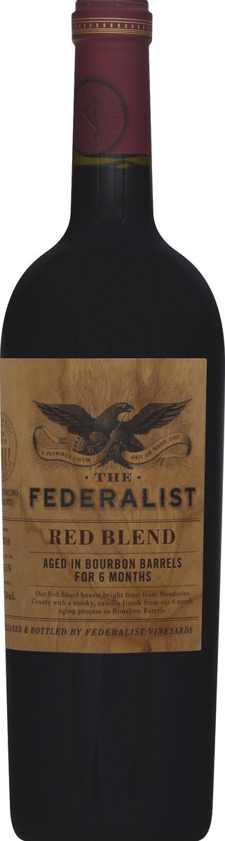 slide 5 of 7, The Federalist Bourbon Blend Wine, 750 ml