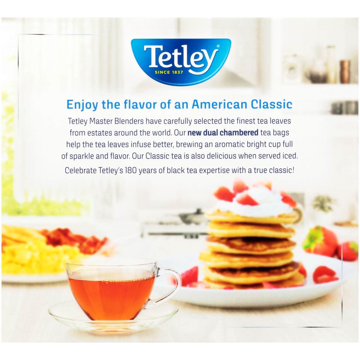 slide 8 of 14, Tetley Classic Blend Rich Black Tea Bags 100 Ct Box, 8 oz