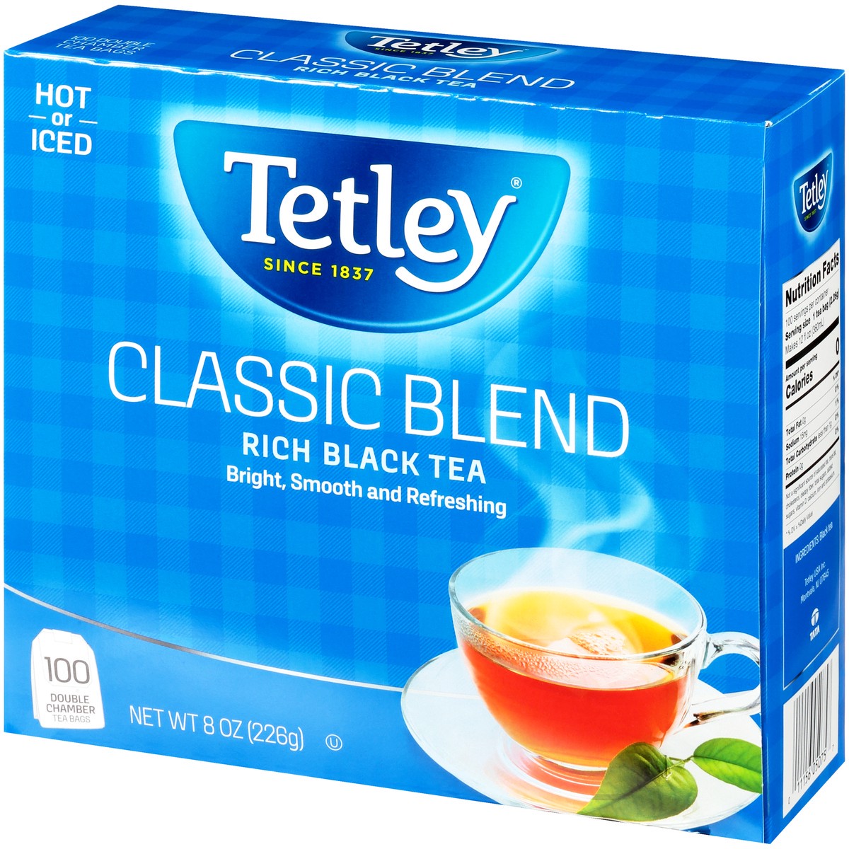 slide 12 of 14, Tetley Classic Blend Rich Black Tea Bags 100 Ct Box, 8 oz