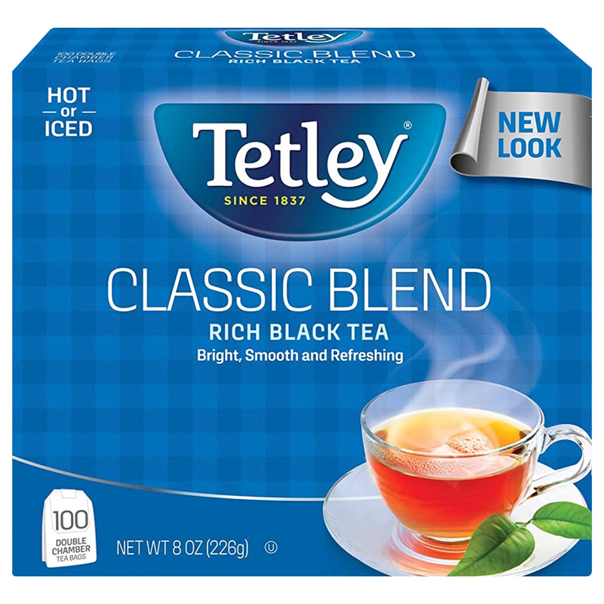 slide 4 of 14, Tetley Classic Blend Rich Black Tea Bags 100 Ct Box, 8 oz