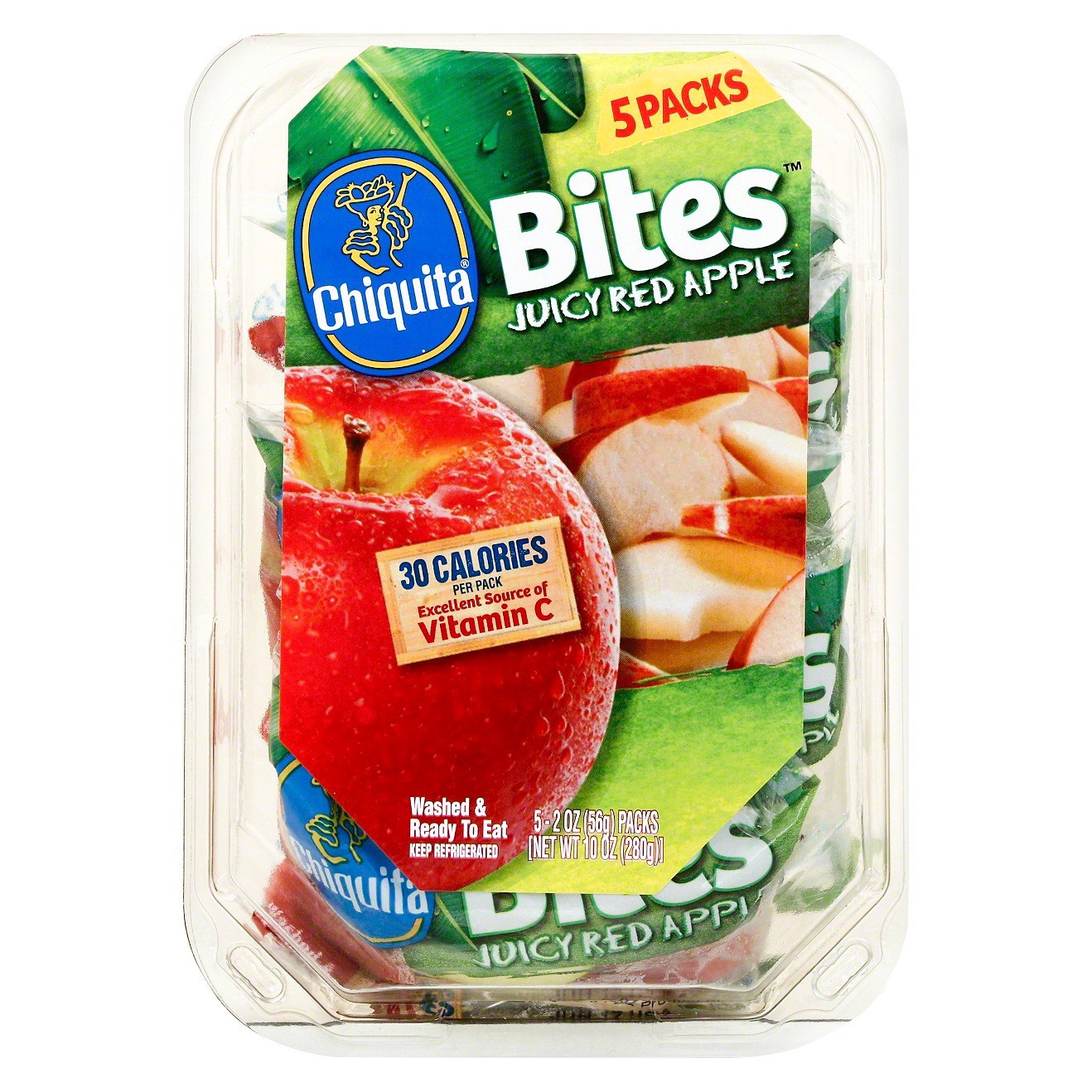 slide 1 of 4, Chiquita Red Delicious Apple Bites Multi Pack, 5 ct; 2 oz