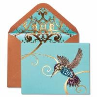 slide 1 of 1, Papyrus Gem Hummingbird Blank Card, 1 ct / 6 inches x 4.5 inches