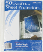 slide 1 of 1, A & W Standard Weight Sheet Protectors, 50 ct