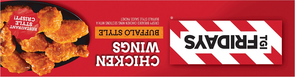 slide 6 of 9, T.G.I. Friday's Frozen Appetizers Buffalo Style Chicken Wings, 15 oz. Box, 15 oz