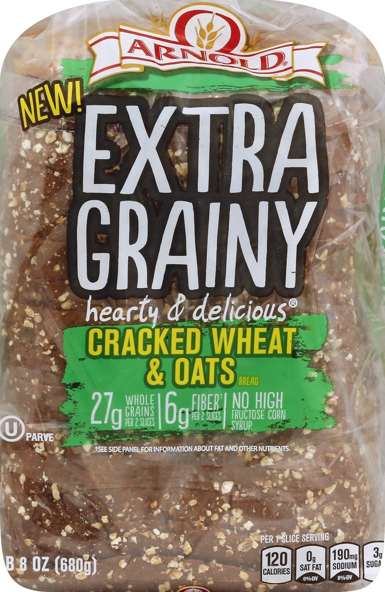 slide 2 of 5, Brownberry Cracked Wheat & Oat Bread, 24 oz