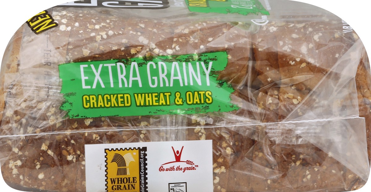 slide 3 of 5, Brownberry Cracked Wheat & Oat Bread, 24 oz