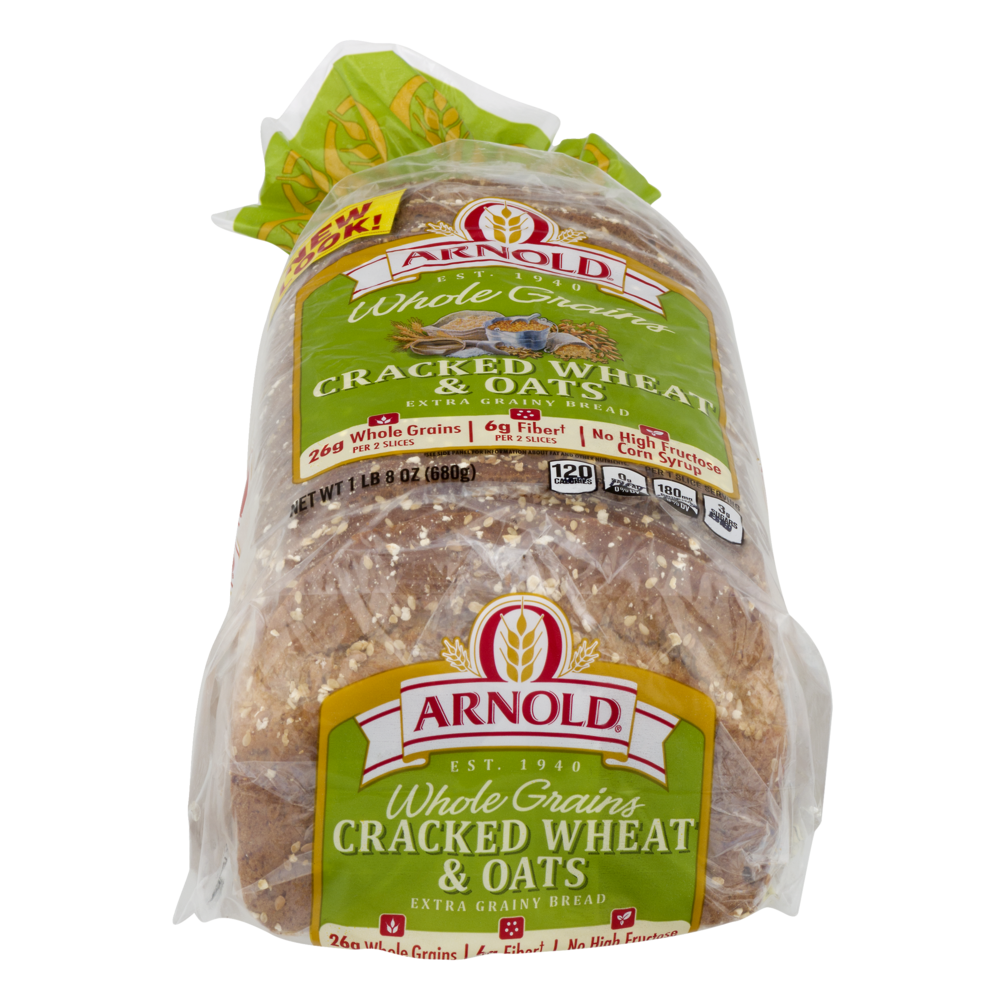 slide 1 of 3, Brownberry Cracked Wheat & Oat Bread, 24 oz
