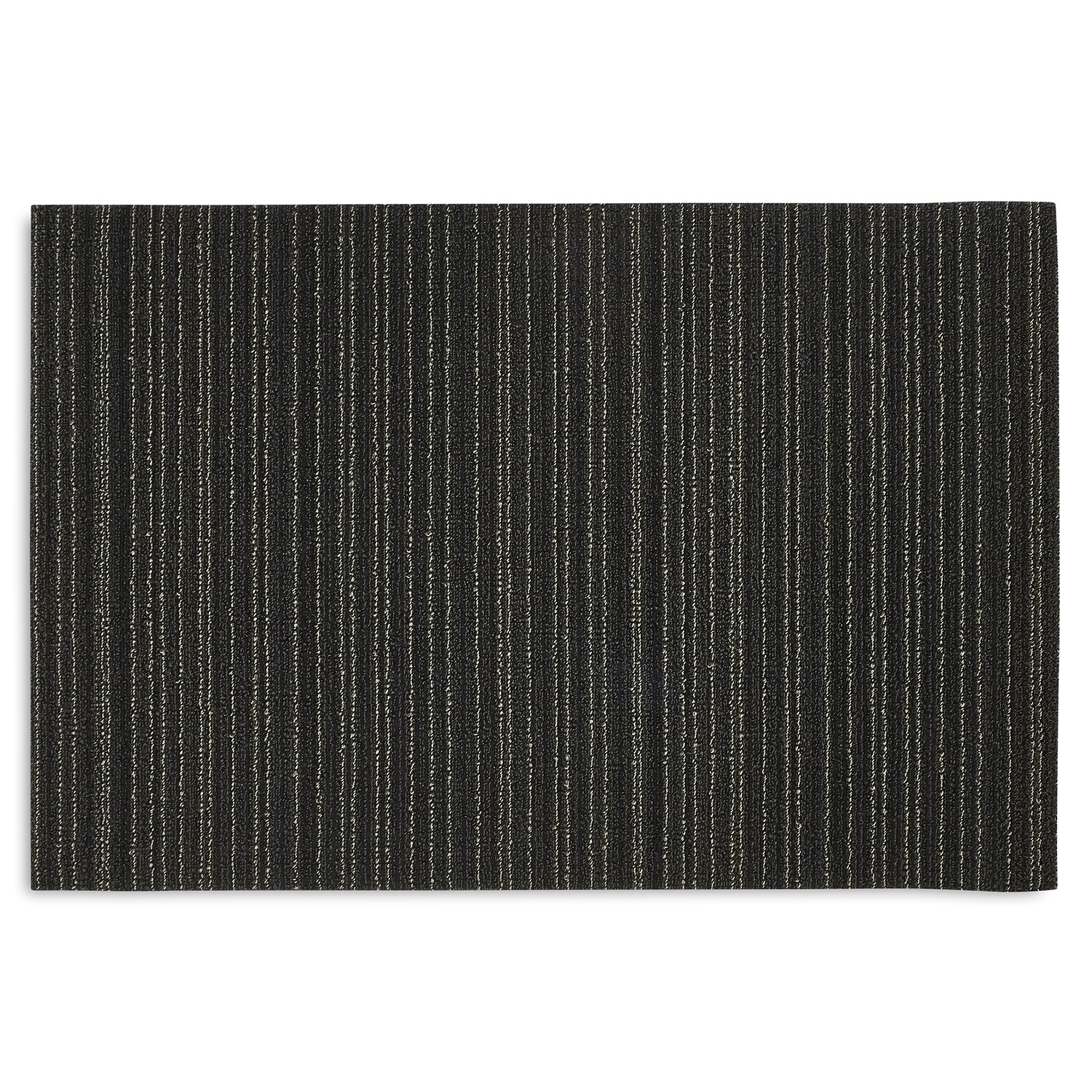 slide 1 of 1, Chilewich Skinny Stripe Shag Mat, Steel, 24 in x 36 in