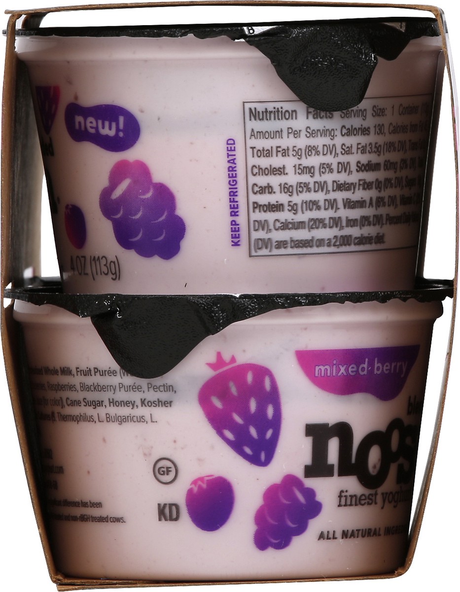 slide 9 of 9, Noosa Blended Mixed Berry Finest Yoghurt 4 - 4 oz Cups, 16 fl oz