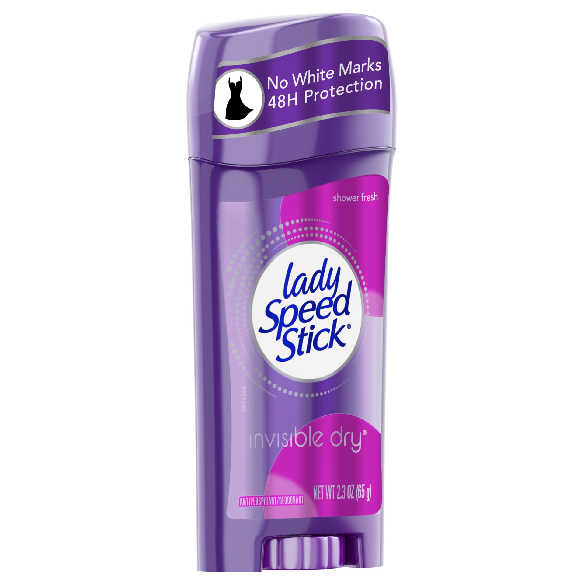 slide 4 of 10, Lady Speed Stick Invisible Dry Antiperspirant Deodorant, Shower Fresh, 2.3oz, 2.3 oz